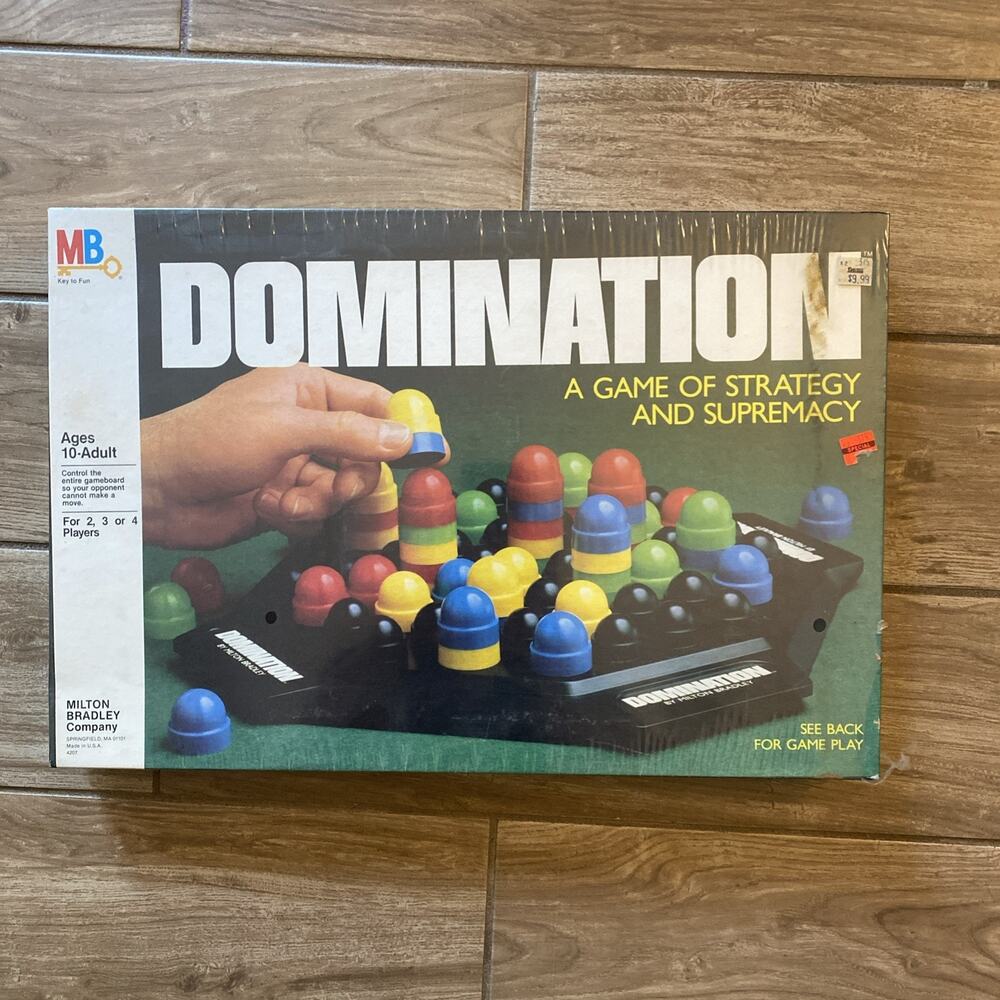 Vintage 1982 Domination Board Game Milton Bradley NOS New